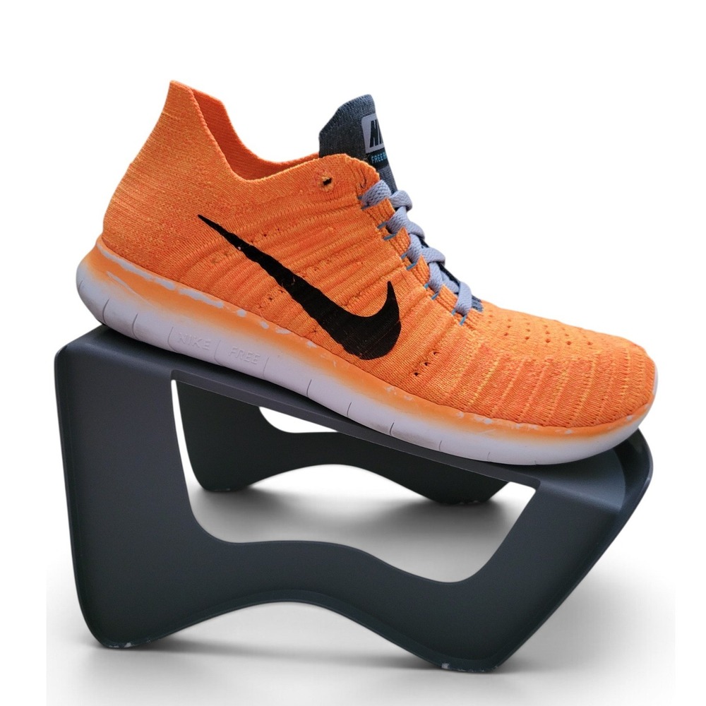Nike Free RN Flyknit 831070-800 Womens 7.5 Laser Orange Running Shoes 2016